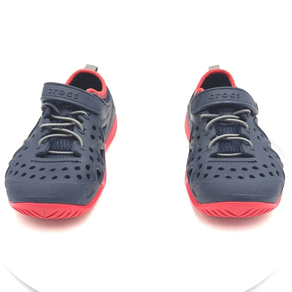 Crocs‎ Swiftwater Expedition Navy Red Kids Water Shoes Sandals C11 204989